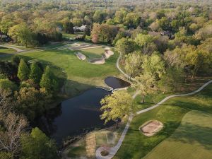 St Louis CC 3rd Tee Aerial